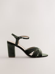 Verde - Sandale cu toc pătrat Forever Comfort® - Imaginea 1 din 5
