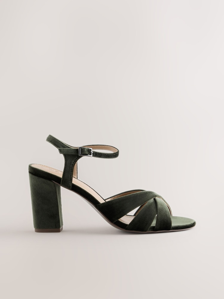Verde - Sandale cu toc pătrat Forever Comfort® - Imaginea 1 din 5 Verde - Sandale cu toc pătrat Forever Comfort® - Imaginea 1 din 5
