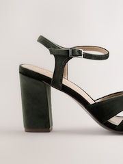 Verde - Sandale cu toc pătrat Forever Comfort® - Imaginea 3 din 5
