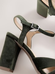 Verde - Sandale cu toc pătrat Forever Comfort® - Imaginea 5 din 5