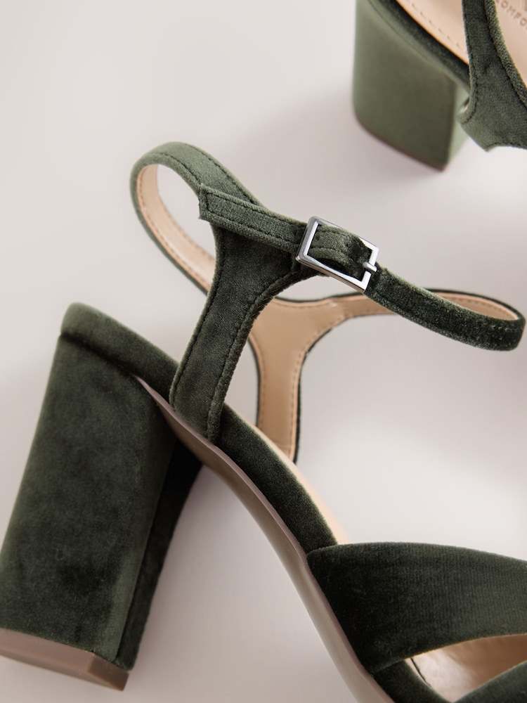 Verde - Sandale cu toc pătrat Forever Comfort® - Imaginea 5 din 5 Verde - Sandale cu toc pătrat Forever Comfort® - Imaginea 5 din 5