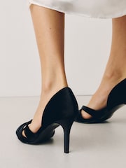 Black Forever Comfort® Two Part Heeled Sandals - Image 2 of 4