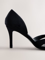 Black Velvet Forever Comfort® Two Part Heeled Sandals - Image 7 of 9