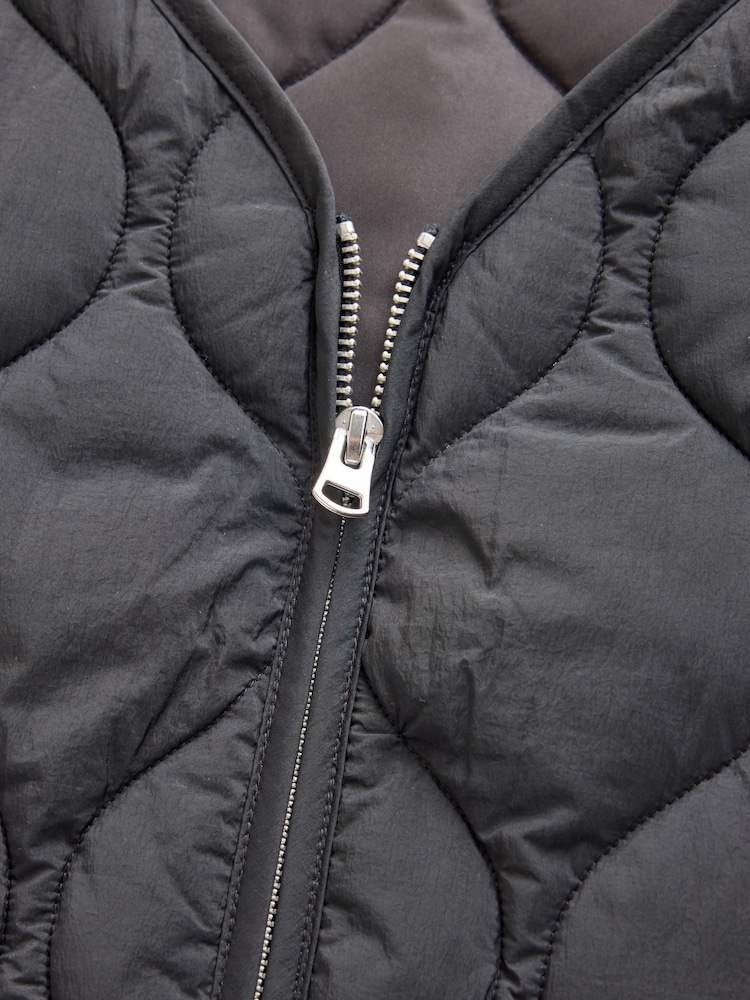Black N. Premium Onion Quilted Gilet - Image 2 of 11