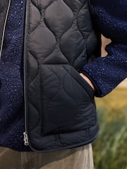 Black N. Premium Onion Quilted Gilet - Image 7 of 11