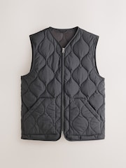 Black N. Premium Onion Quilted Gilet - Image 9 of 11