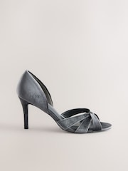 Grey Forever Comfort® Two Part Heeled Sandals - Image 1 of 5