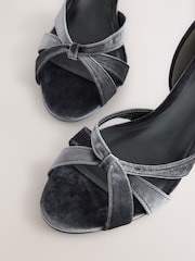 Grey Forever Comfort® Two Part Heeled Sandals - Image 5 of 5