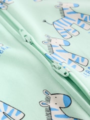 Blue Animal Two Way Zip Baby Sleepsuits 5 Pack (0-2yrs) - Image 13 of 16