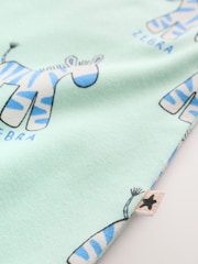 Blue Animal Two Way Zip Baby Sleepsuits 5 Pack (0-2yrs) - Image 15 of 16