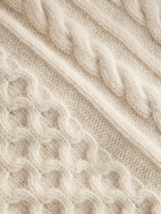 Weekend MaxMara White Primo Cable Knit Cardigan - Image 5 of 5