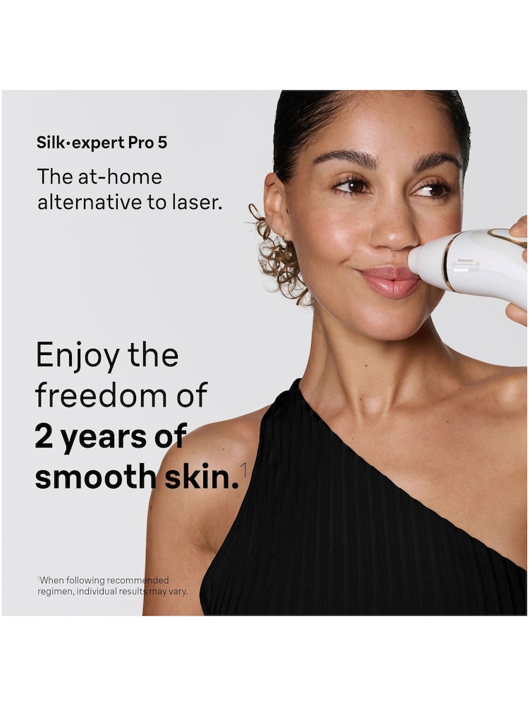 Braun IPL Silkexpert Pro 5, At Home Hair Removal, 2 Attachment Heads, PL5221 - Image 2 of 9