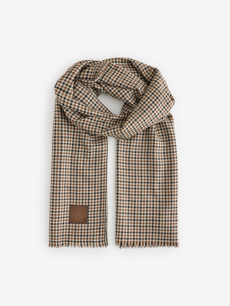 Weekend MaxMara Brown Quantum Wool Scarf - Image 1 of 4