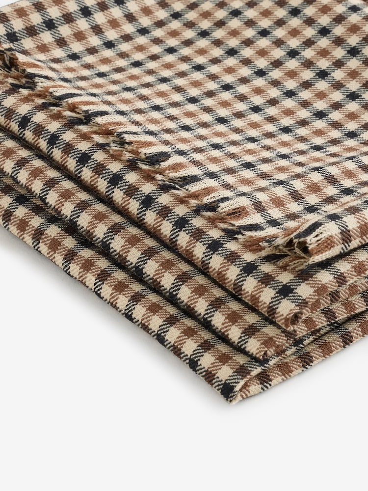 Weekend MaxMara Brown Quantum Wool Scarf - Image 4 of 4