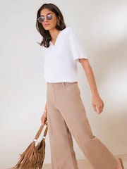 Friends Like These Ivory V-Neck T-Shirt - Image 4 of 5