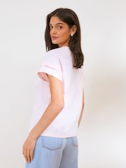 ピンク - Friends Like These タックディテールTシャツ - 画像 4 / 5