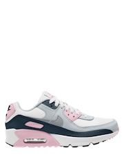 Nike White Youth Air Max 90 Trainers - Image 1 of 3