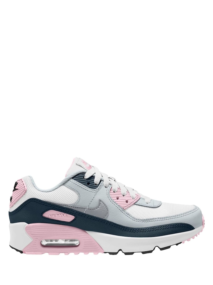 Nike White Youth Air Max 90 Trainers - Image 1 of 3 Nike White Youth Air Max 90 Trainers - Image 1 of 3