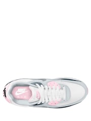 Nike White Youth Air Max 90 Trainers - Image 2 of 3
