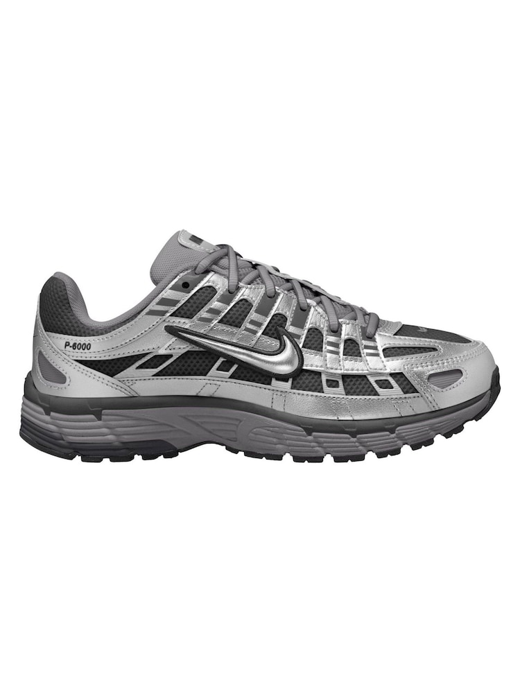 Nike Grey Silver Youth P6000 Trainers - Image 1 of 3 Nike Grey Silver Youth P6000 Trainers - Image 1 of 3