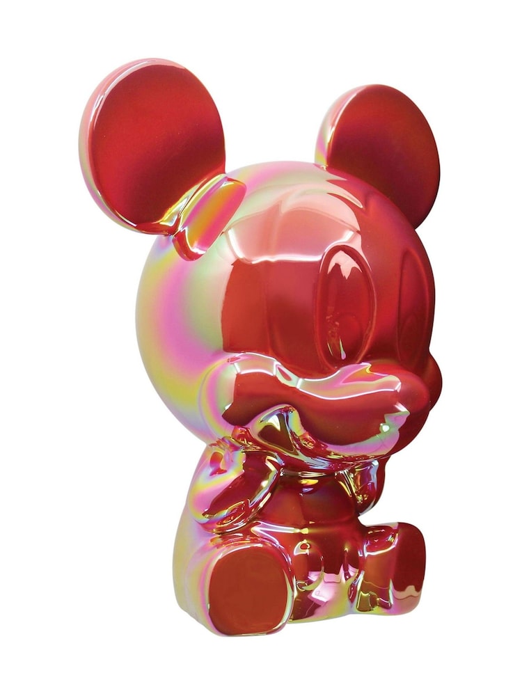 Disney Red Mickey Ceramic Money Bank - Image 4 of 4