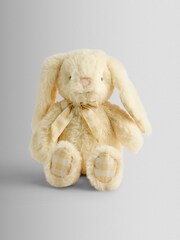 JoJo Maman Bébé Personalised Gingham Bobbie Bunny Soft Toy Plushie Small - Image 1 of 4