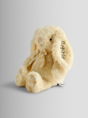 JoJo Maman Bébé Personalised Gingham Bobbie Bunny Soft Toy Plushie Small - Image 2 of 4