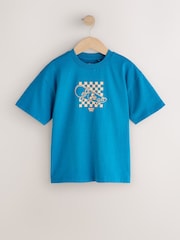 Teal Blue Skate Relaxed Fit Short Sleeve Graphic T-Shirt (3-16yrs) - Image 1 of 5