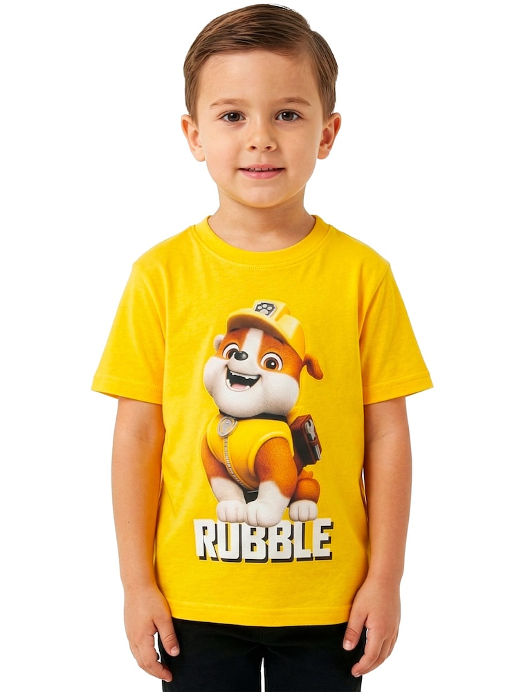 Character Yellow PAW Patrol Rubble T-Shirt - Image 1 of 9