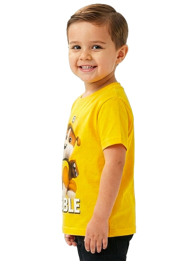Character Yellow PAW Patrol Rubble T-Shirt - Image 2 of 9