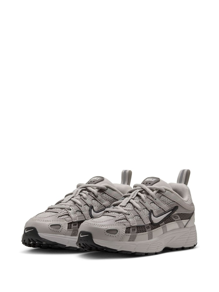 Nike Natural Grey Junior P6000 Trainers - Image 2 of 7 Nike Natural Grey Junior P6000 Trainers - Image 2 of 7
