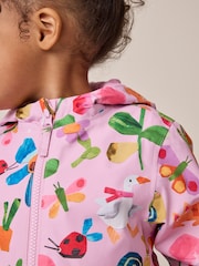 Pink Characters Waterproof Printed Puddlesuit (3mths-7yrs) - Image 4 of 11