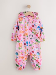 Pink Characters Waterproof Printed Puddlesuit (3mths-7yrs) - Image 5 of 11
