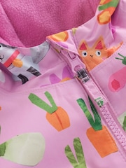 Pink Characters Waterproof Printed Puddlesuit (3mths-7yrs) - Image 7 of 11