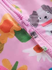 Pink Characters Waterproof Printed Puddlesuit (3mths-7yrs) - Image 9 of 11