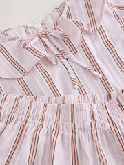Pink Woven Long Sleeve Peplum Pyjamas - Image 8 of 8