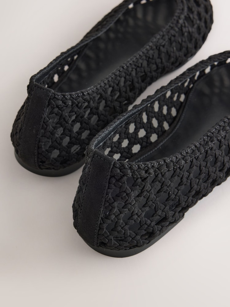 Black Forever Comfort® Satin Weave Ballet Flats - Image 5 of 5 Black Forever Comfort® Satin Weave Ballet Flats - Image 5 of 5