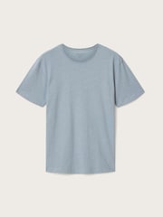 AllSaints Blue Flax Short Sleeve Crew Neck T-Shirt - Image 8 of 8