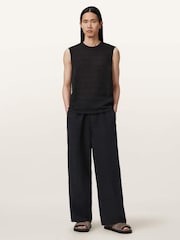 AllSaints Black Korten Trousers - Image 2 of 6