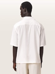 AllSaints White Purley Short Sleeve Shirt - Image 5 of 6