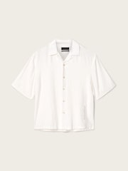 AllSaints White Purley Short Sleeve Shirt - Image 6 of 6