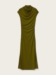 AllSaints Green Selena Dress - Image 5 of 5
