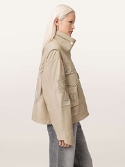 AllSaints Brown Clay Patch Jacket - Image 3 of 6