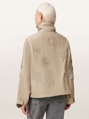 AllSaints Brown Clay Patch Jacket - Image 4 of 6