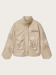 AllSaints Brown Clay Patch Jacket - Image 6 of 6