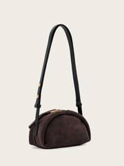 AllSaints Brown Rosalie Suede Cross-Body Bag - Image 2 of 6