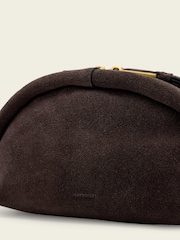 AllSaints Brown Rosalie Suede Cross-Body Bag - Image 5 of 6