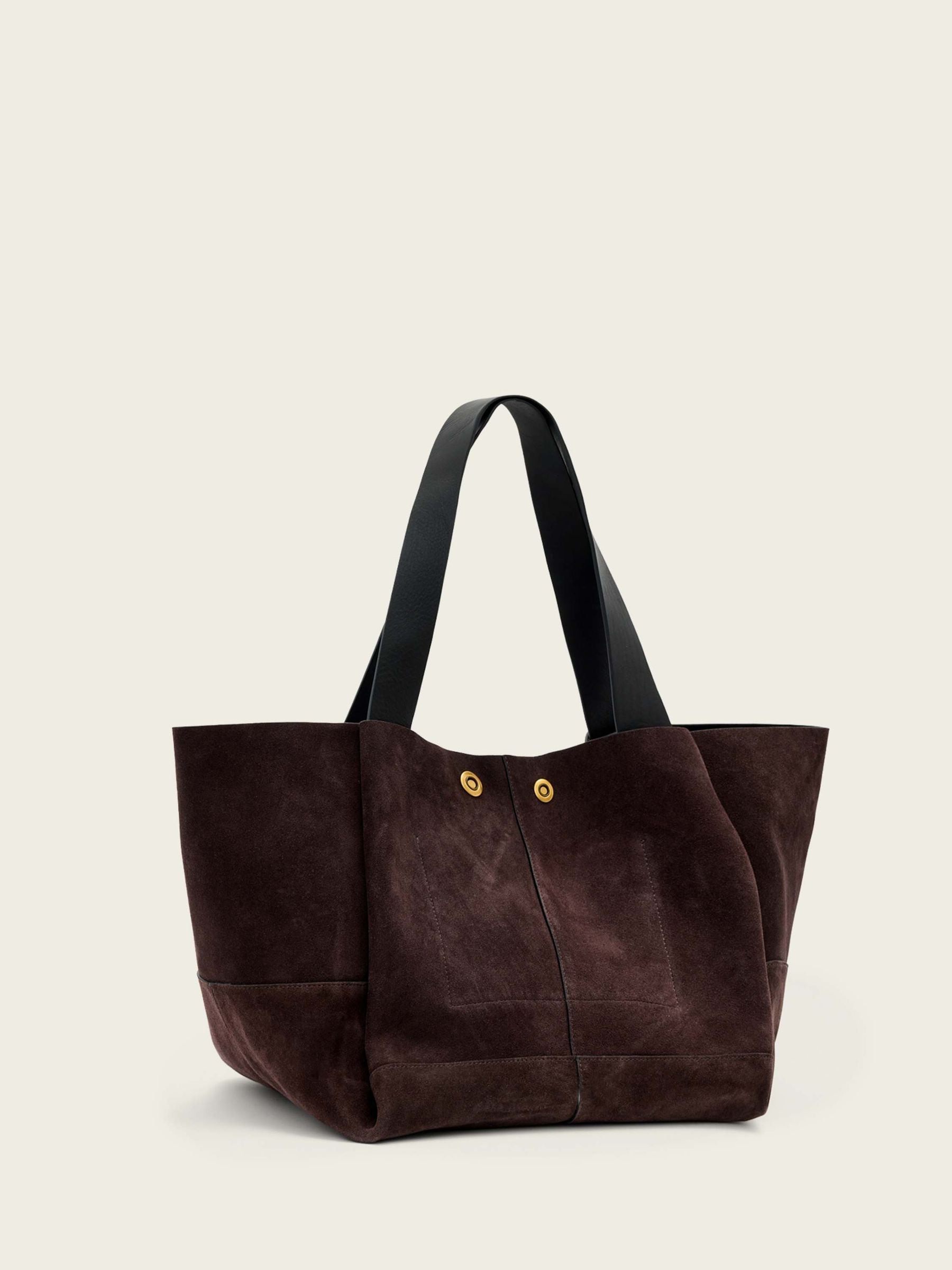 Buy AllSaints Red Noemie Suede Tote from Next USA