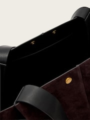 AllSaints Red Noemie Suede Tote - Image 4 of 6