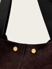 AllSaints Red Noemie Suede Tote - Image 5 of 6